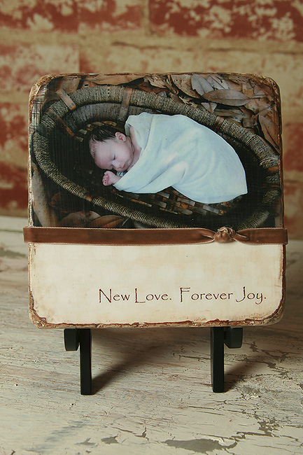 photo tile embellished